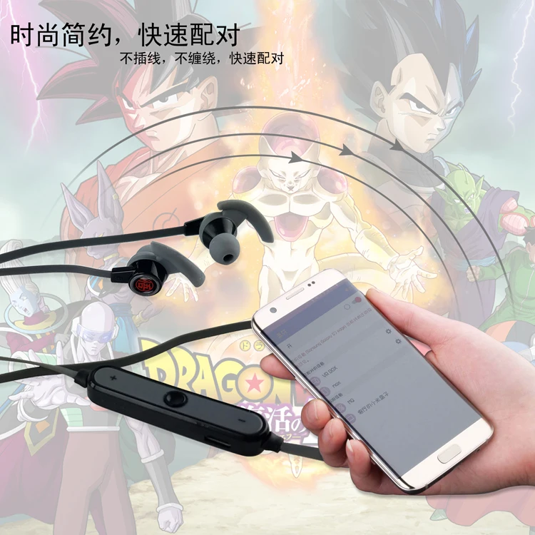Аниме «драгонболл» Z Son Goku беспроводные наушники-капельки и наушники через голову игровые bluetooth-наушники спортивные для Iphone samsung