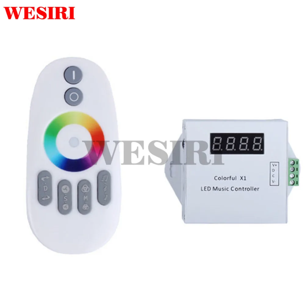 WESIRI цветной x1 DC5-12V WS2811/WS2812B светодиодный цифровой музыкальный контроллер с