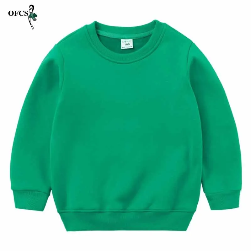 

Boys Fleece Girls Winter Fashion Sport Hoodies Pure color warm sweatshirt children clothes baby kids coat jacket clothing 2-12T