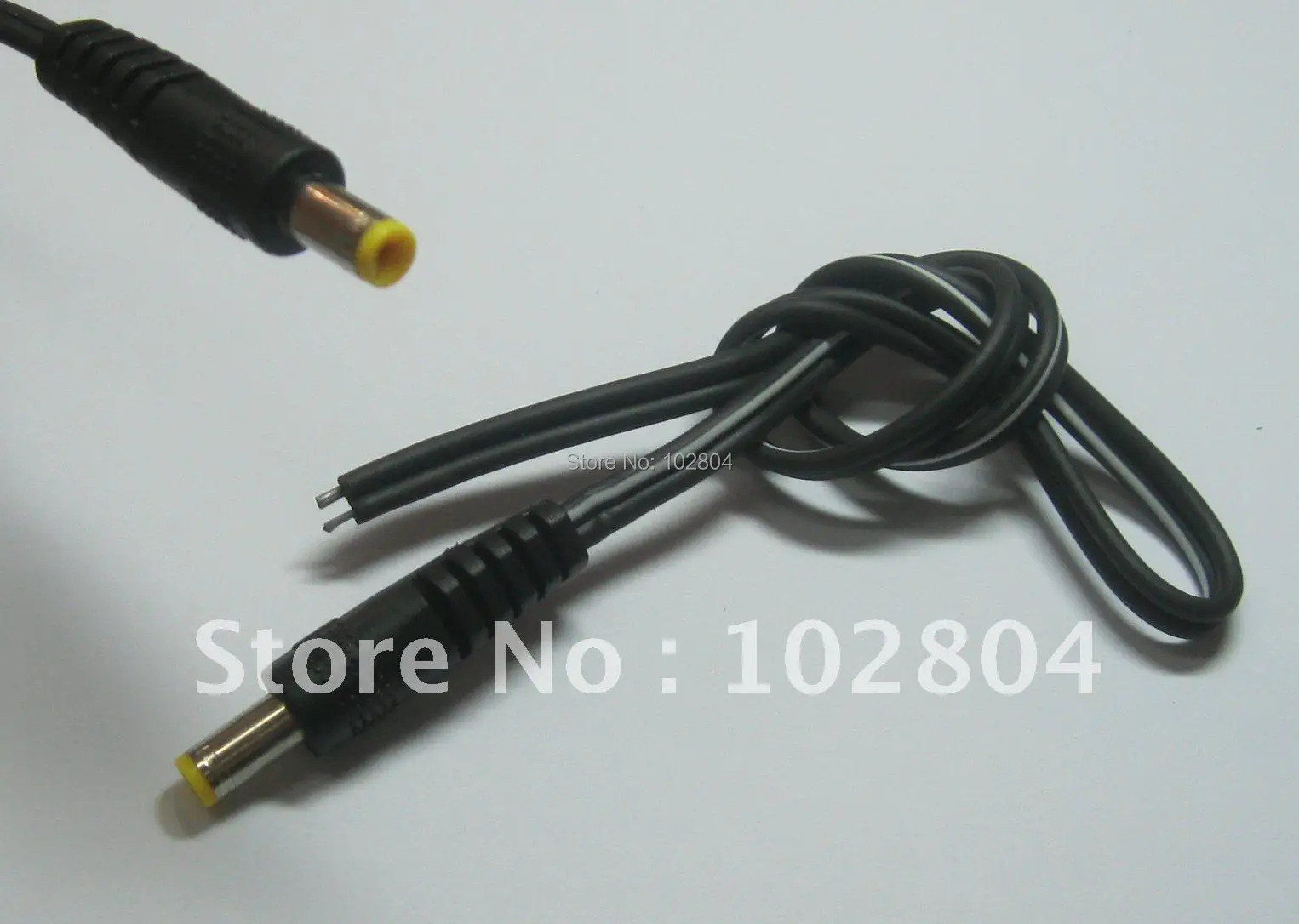 

12 pcs DC Power Plug Male Connector 5.5x2.1mm With Cord Cable 40cm 18AWG