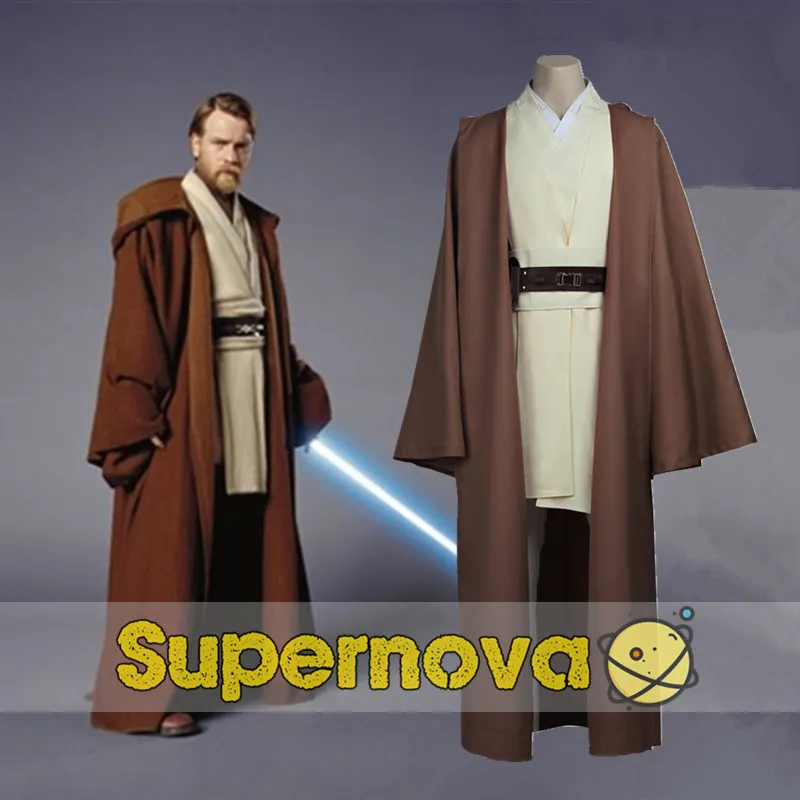 star wars costume jedi obi wanben kenobi costume jedi robeadult men classic halloween costumes superhero sci fi costumes in movie tv costumes from
