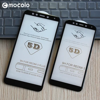 

Mocolo Screen Protector Glass for Xiaomi Mix 2 Redmi 5 Plus Note 4X Protective Full Cover 5D Tempered Glass for Xiaomi 5X A1