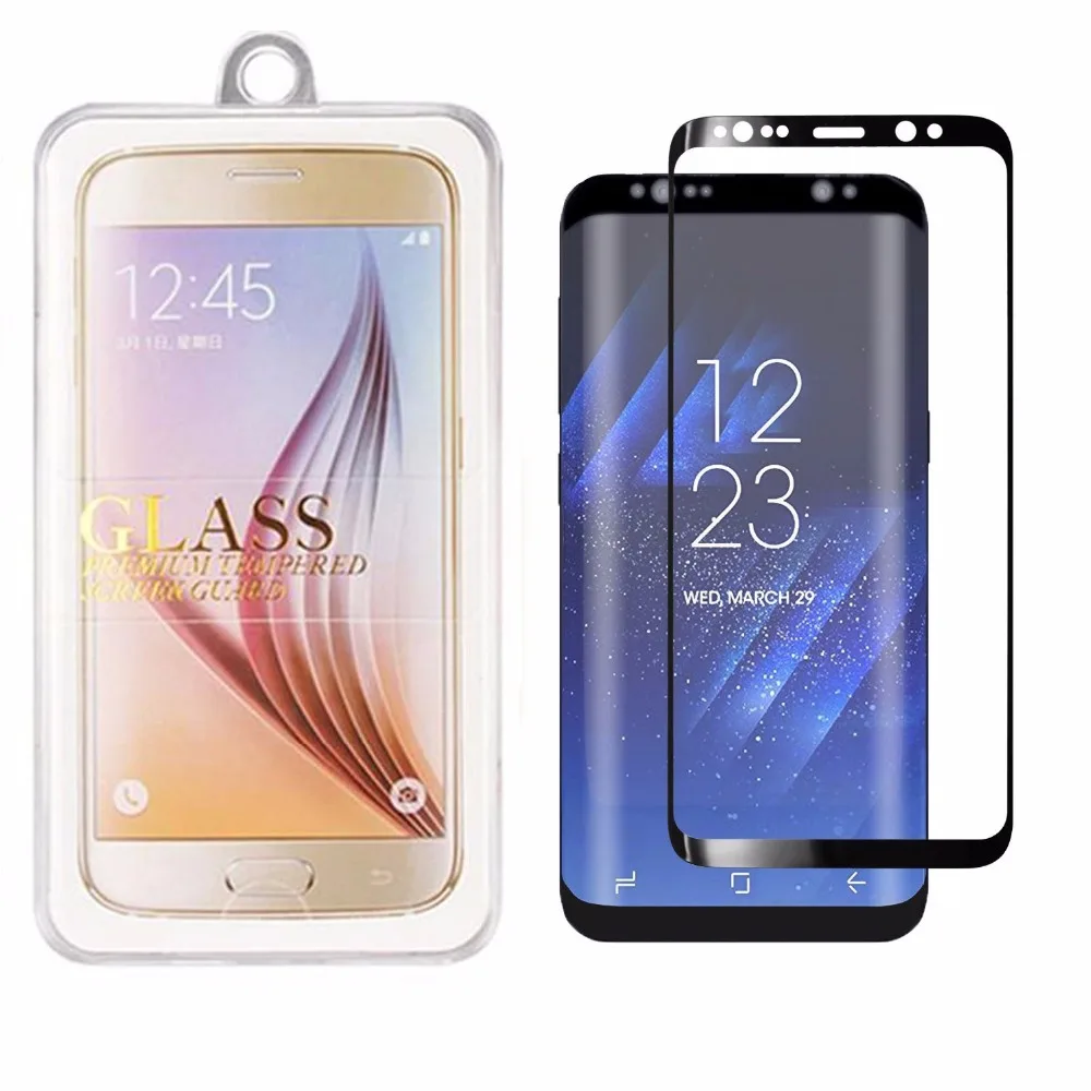 Wholesale For S8 S8plus Note 8 Full Cover Curved Glass S6