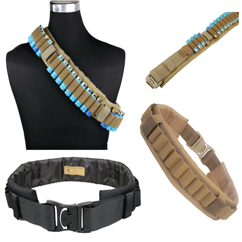 Tactical Airsoft Shell Belt Round Neoprene Camo Shotshell Belt Shot