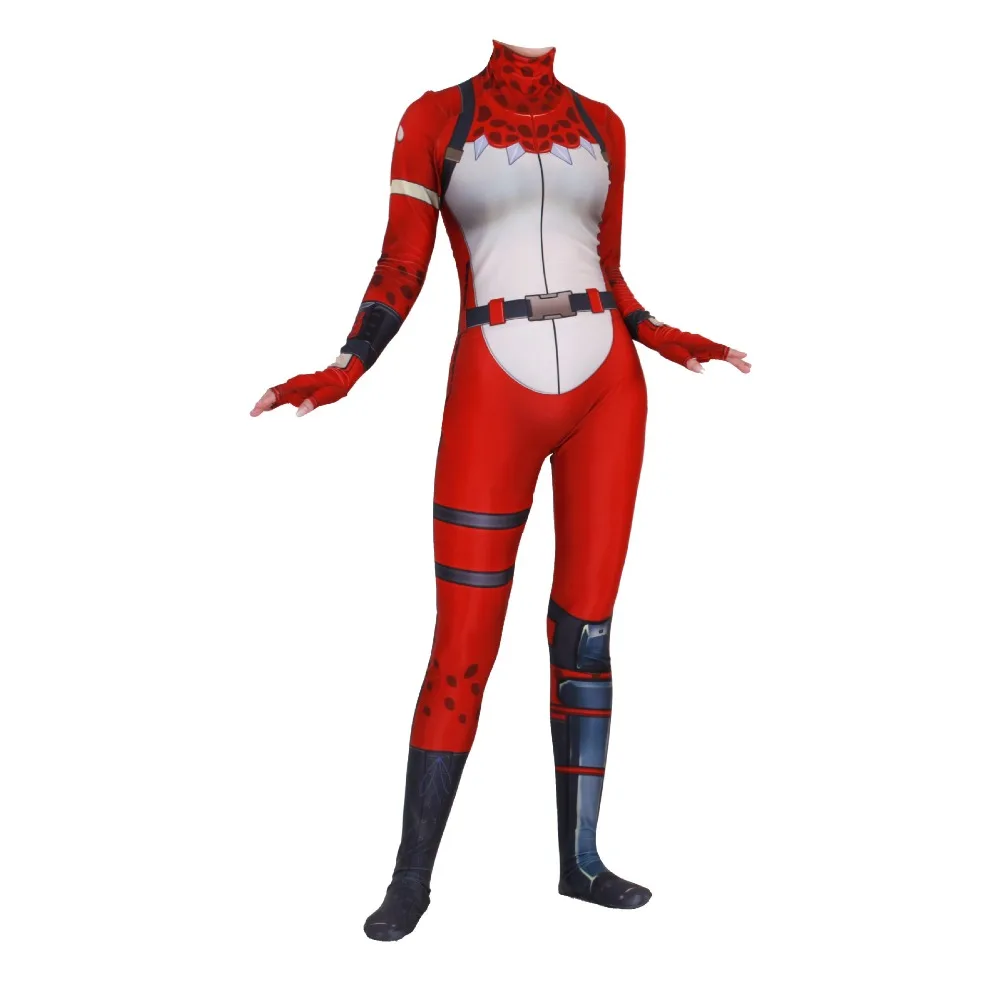 

Free shipping adult Kids halloween Game Cosplay Costume Fortress Night Zentai Bodysuit Jumpsuits suit for women JQ-1357