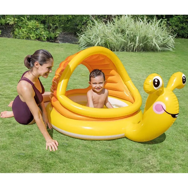 

Inflatable Sun-shade Snail Swimming Pool Outdoor Baby WATER PARK Bath Tub Creative Home Use Marine Ball Pool L1879