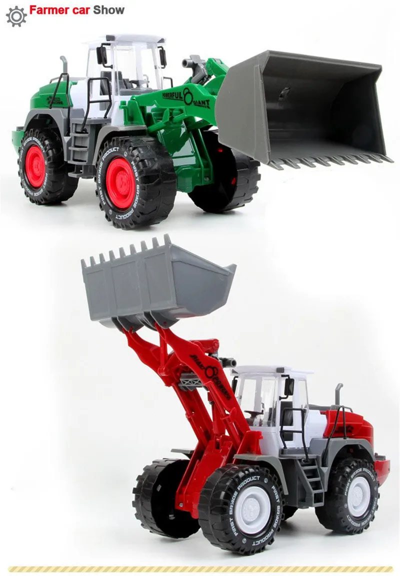 1:22 бульдозер модели игрушки большие ABS литые под давлением игрушки копание игрушки модель Сельский трактор грузовик инженерные транспортные средства Мальчик Дети подарки