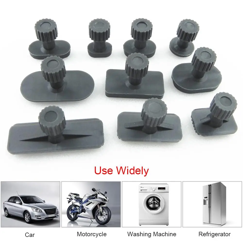 

New 2019 10pcs Automobile Sheet Metal Repair Gaskets Recessed Hammer Dent Puller Suction Cup Plastic Gasket Dent Gasket