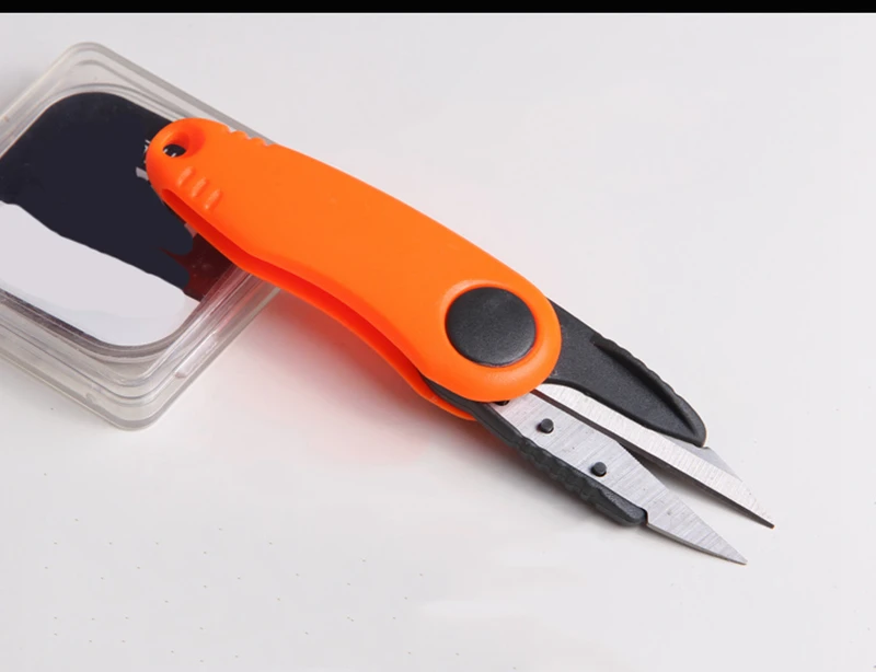 Shrimp-Shaped Stainless Steel Fish Use Scissors Accessories Folding Fishing Line Cut Clipper Fishing Scissor Tackle (8)