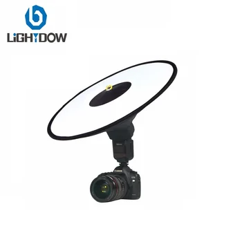 

16.7"/42cm Collapsible Beauty Dish Flash Diffuser for Speedlite Studio Portrait Catchlights Lightweight Photographic Equipments