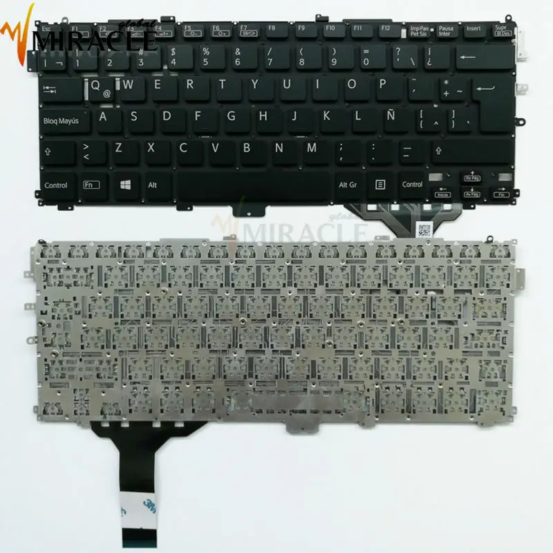 Клавиатура для Sony LA латинская для VAIO Pro13 SVP13 SVP13A SVP132A SVP13219SCB SVP132A1CT SVP132 SVP132A16L black 9Z.N9QBF 01E kb