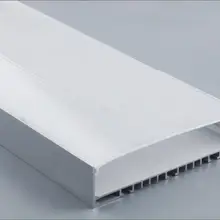 Супер широкий u-образный алюминиевый анодированный профиль для светодиодной ленты s с крышкой и концевыми крышками для двухрядной светодиодной ленты