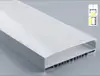 Free Shipping Super Wide U-Shape Aluminum Anodized Profile for LED Strips with Cover and End Caps for dual row LED strip ► Photo 1/6