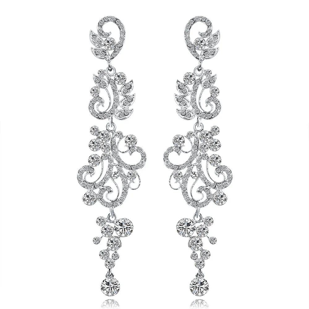 

New long rhinestone earrings fashion elegant earrings fashion jewelry