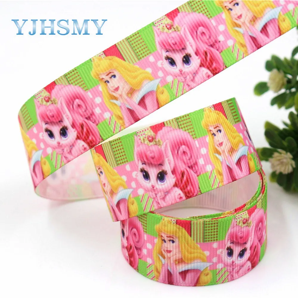 YJHSMY G-18616-479 25 мм 10 ярдов мультфильм ленты тепловой передачи печатных grosgrain
