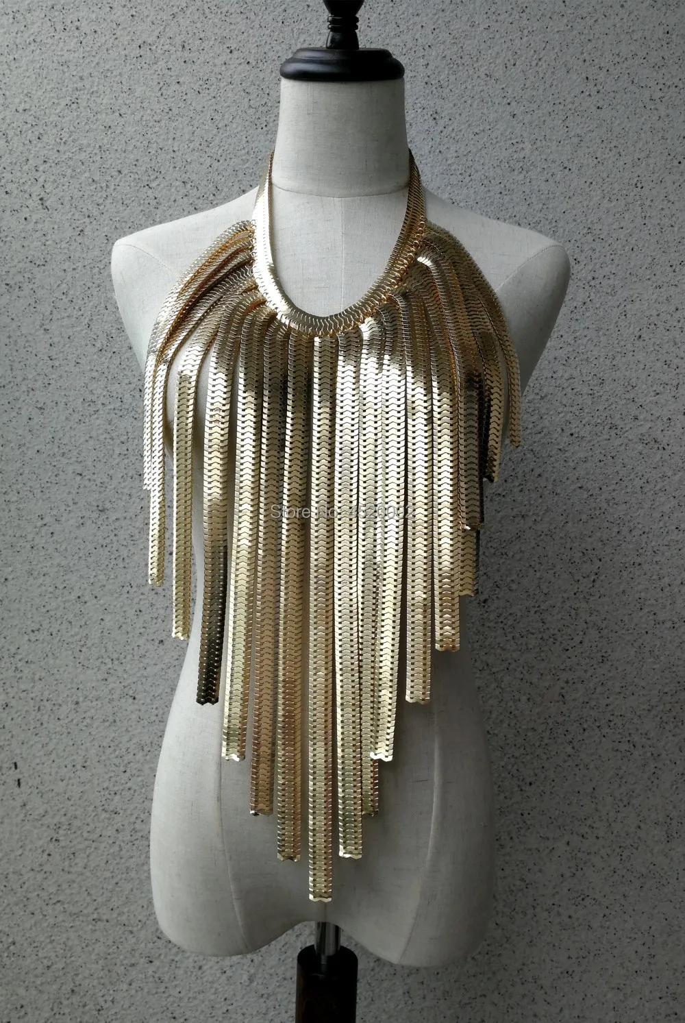 Women Fashion Body Chains Harness Jewelry Rough Style Gloden Silver