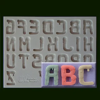 

Yueyue Sugarcraft 1 piece Capital silicone mold fondant mold cake decorating tools chocolate gumpaste mold CK-SM-2