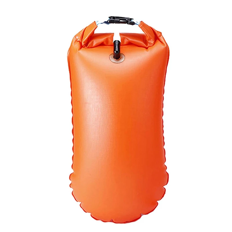 Сухая Сумка На Открытом Воздухе Многофункциональный портативный Быстрый надувной мешок для хранения с пряжкой буй для плавания Купание и плавание плавающие сумки аксессуары - Цвет: Оранжевый