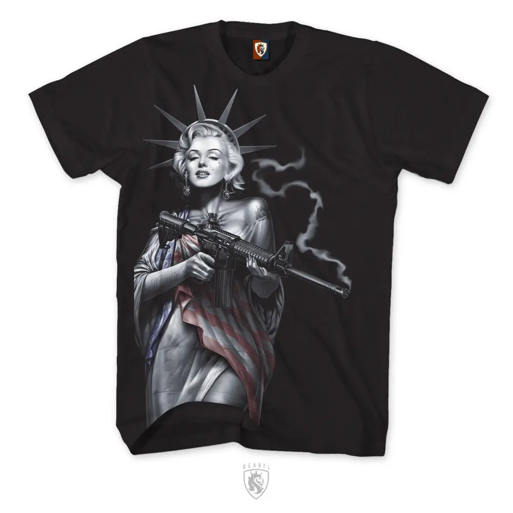 Og Абель ogabel Для Мужчин's OG Liberty 017 т рубашка черный футболка Костюмы одежда |