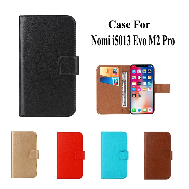 Чехол для Nomi i5013 Evo M2 Pro высококачественный однотонный Роскошный кожаный флип