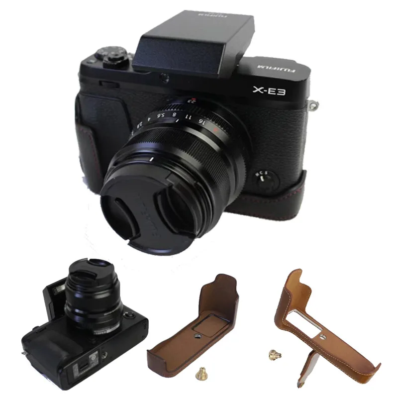 

Digital Camera Bag Half Case For Fujifilm Fuji XE3 X-E3 With Battery Opening Protective Bottom Case Cover