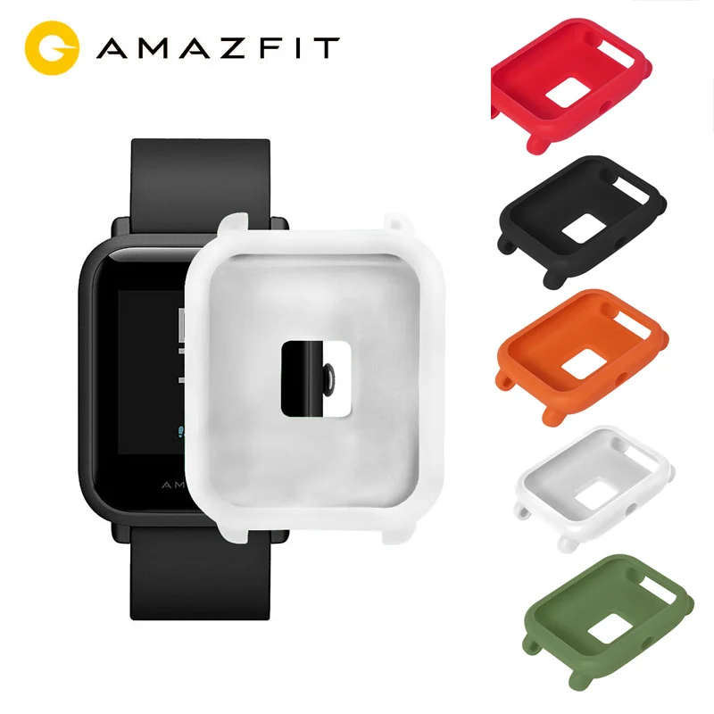 Amazfit Bip силиконовый защитный чехол защитная рамка оболочка Xiaomi Beep Huami Молодежные