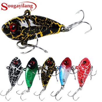 

Sougayilang VIB Fishing Lure10.6g 55mm 5PC Floating Fishing Lure Wobbler Crank Bait Artificial Bait Fishing Tackle