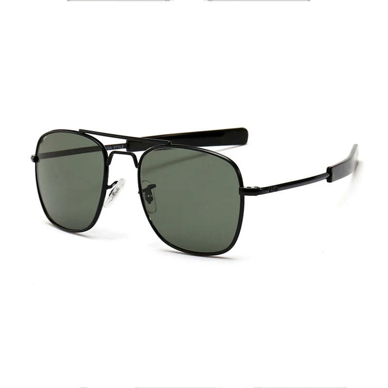 Мужские модные большие квадратные солнцезащитные очки для женщин очки для вождения очки тени солнцезащитные очки Новинка металлическая оправа зеленые линзы UV400 L3