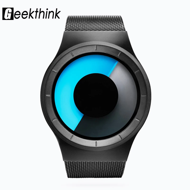 

Men Watches Top Luxury Brand Quartz Wristwatch Stainless Unique Design Steel Mesh Band Watch Fashion Male Female Wrist