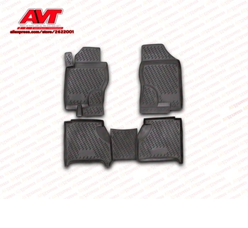 

Floor mats for Nissan Navara 2005- 4 pcs rubber rugs non slip rubber interior car styling accessories