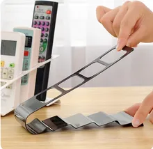 1PC Practical Iron Remote Control Stand Holder Rack TV DVD VCR Mobile Phone Desk Step Home Storage Organizer Z537