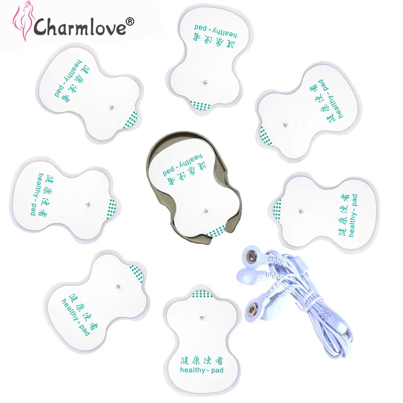 Charmlove 8 шт. электрическим током физиотерапия массаж патч медицинские тематические игрушки электро подушки шок Секс-игрушки массажные аксессуары - изображение