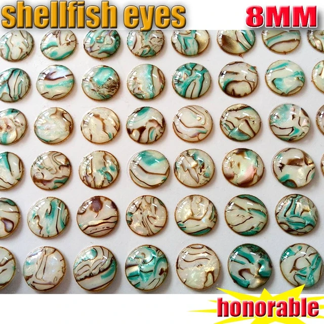 Honourable and beautiful shell pattern fish eyes lure eyes 4MM-5MM