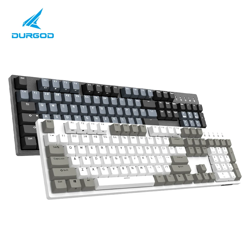 Механическая клавиатура durgod 104 Телец k310 с помощью переключателей cherry mx pbt doubleshot keycaps коричневый синий черный красный серебристый переключатель