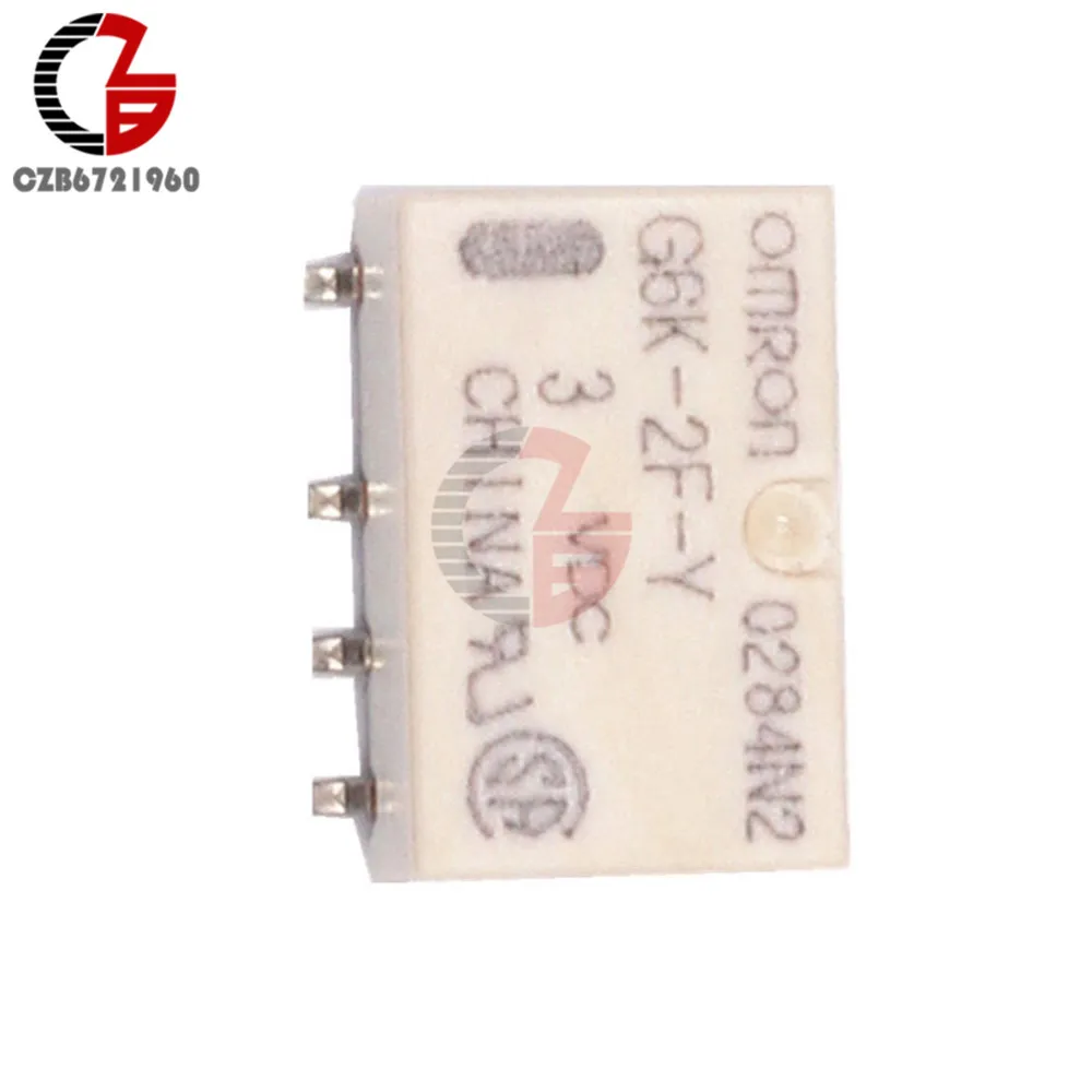 5Pcs SMD G6K-2F-Y Сигнальное реле 3V 5V 12V 24V поверхностного монтажа реле 8Pin для Omron реле безопасности бытовой техники