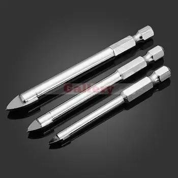 

2 Sets Lot 3pcs 6 8 10mm Hex Ceramic Glass Tiles Granite Drill Bits