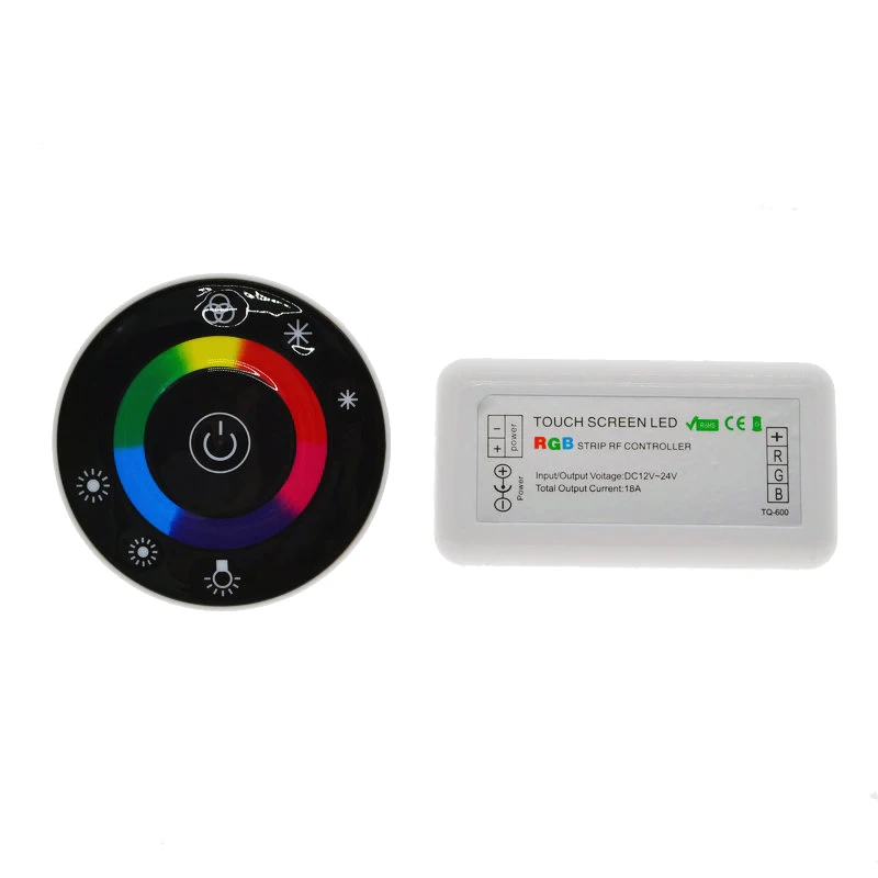 Rgb контроллер 2,4 г RF сенсорный экран круглый контроллер DC12-24V 3 канала для RGB светодиодные ленты