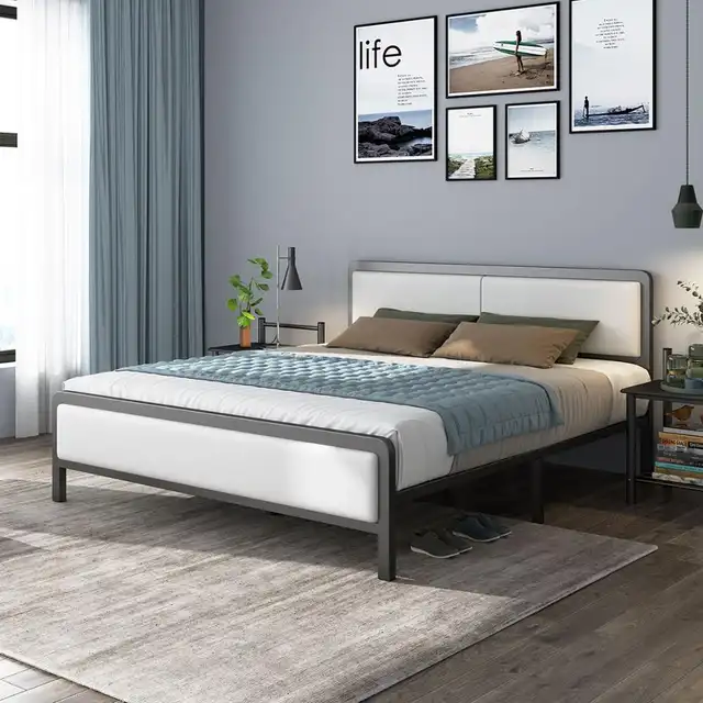 Us 699 0 Rama Dymasty Metal Bed Iron Bed Modern Design Bed Fashion King Queen Size Bedroom Furniture In Beds From Furniture On Aliexpress