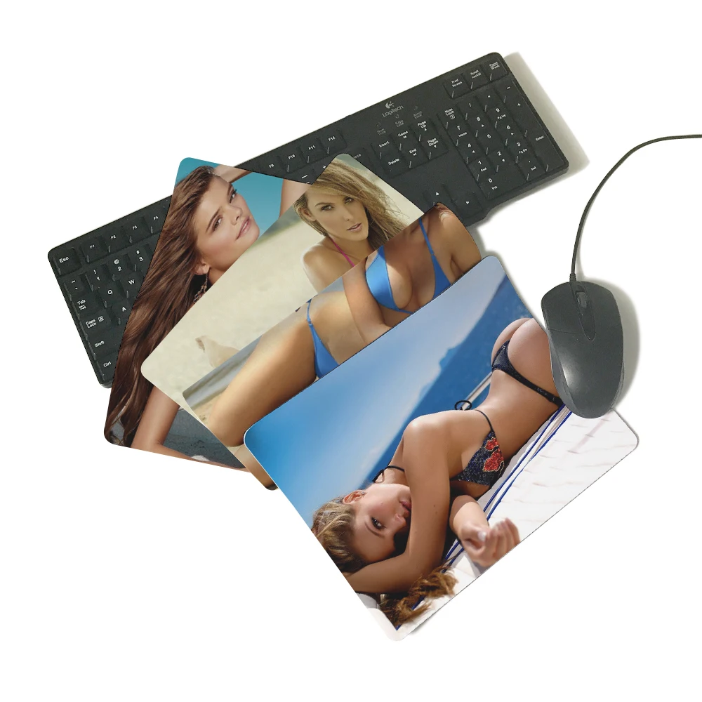 congsipad Unique Design Woman on the boat Anti-slip Mouse Pad Fashion Slim Pads Mice Mat Not Overlock Mouse Pad