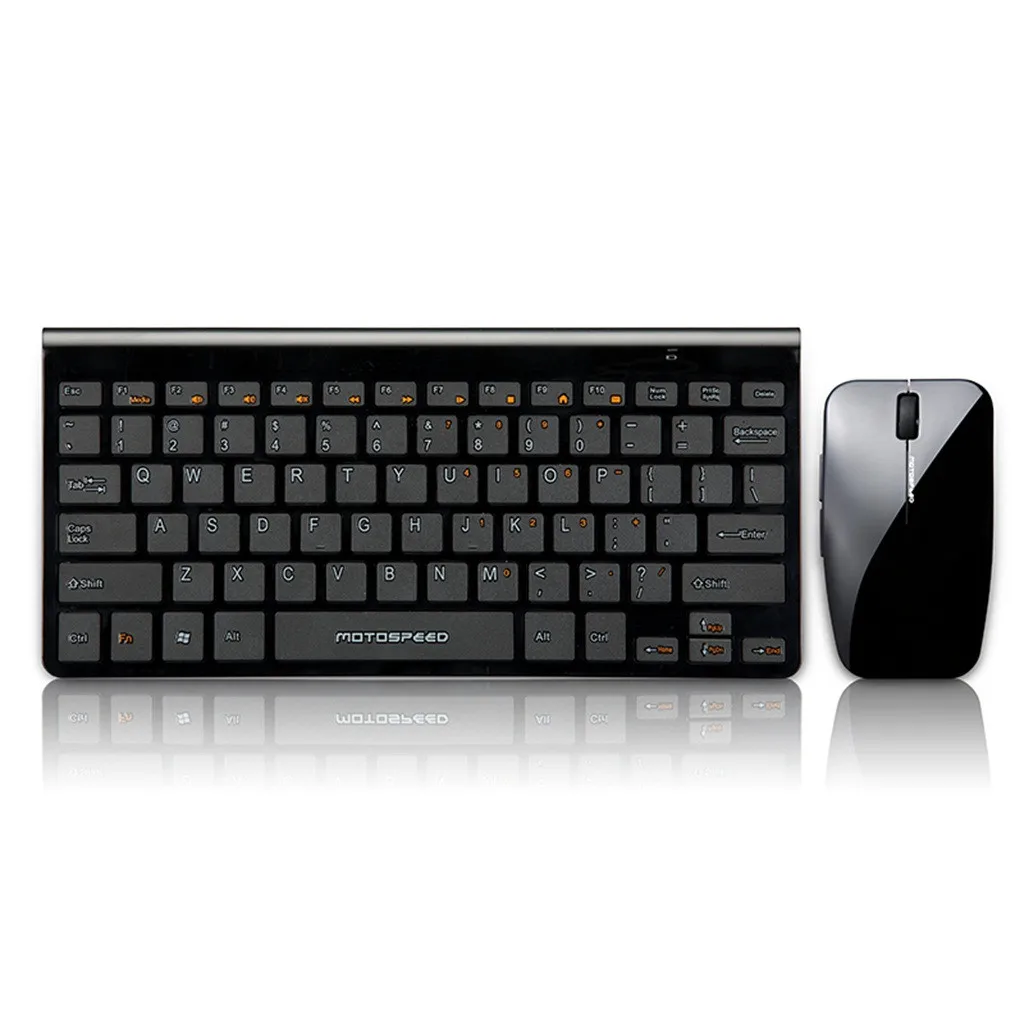 

Motospeed 2.4G Wireless Keyboard and Mouse Mini Bluetooth Keyboard Optical 1200DPI Mouse Combo For Notebook Laptop Mac PC 527#3
