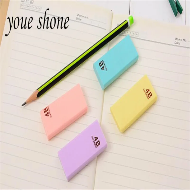 1Pcs/Lot Art Sketch Drawing Student 4B Rubber Pencil Eraser Stationery