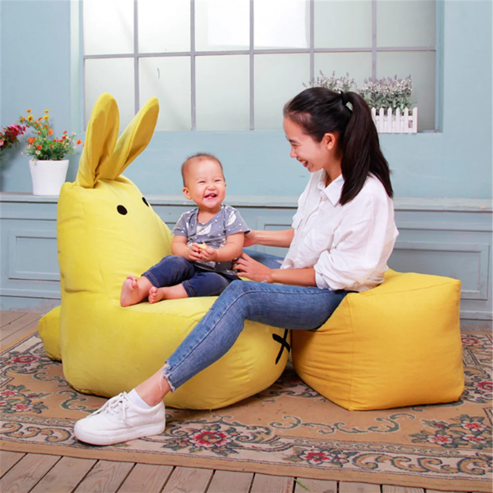 Fancytrader Lazy Rabbit BeanBag Toys for Children Particle Filling Cute Stuffed Bunny Kids Sofa Chair Doll 6 Colors 2 Sizes Fancytrader Lazy Rabbit BeanBag Toys for Children Particle Filling Cute Stuffed Bunny Kids Sofa Chair Doll 6 Colors 2 Sizes