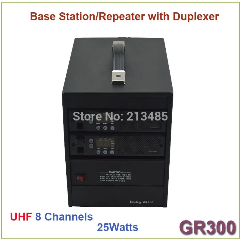 Новинка GR300 двухсторонняя рация базовая станция/ретранслятор UHF 403-470 МГц 25 Вт 8 каналов с дуплексером