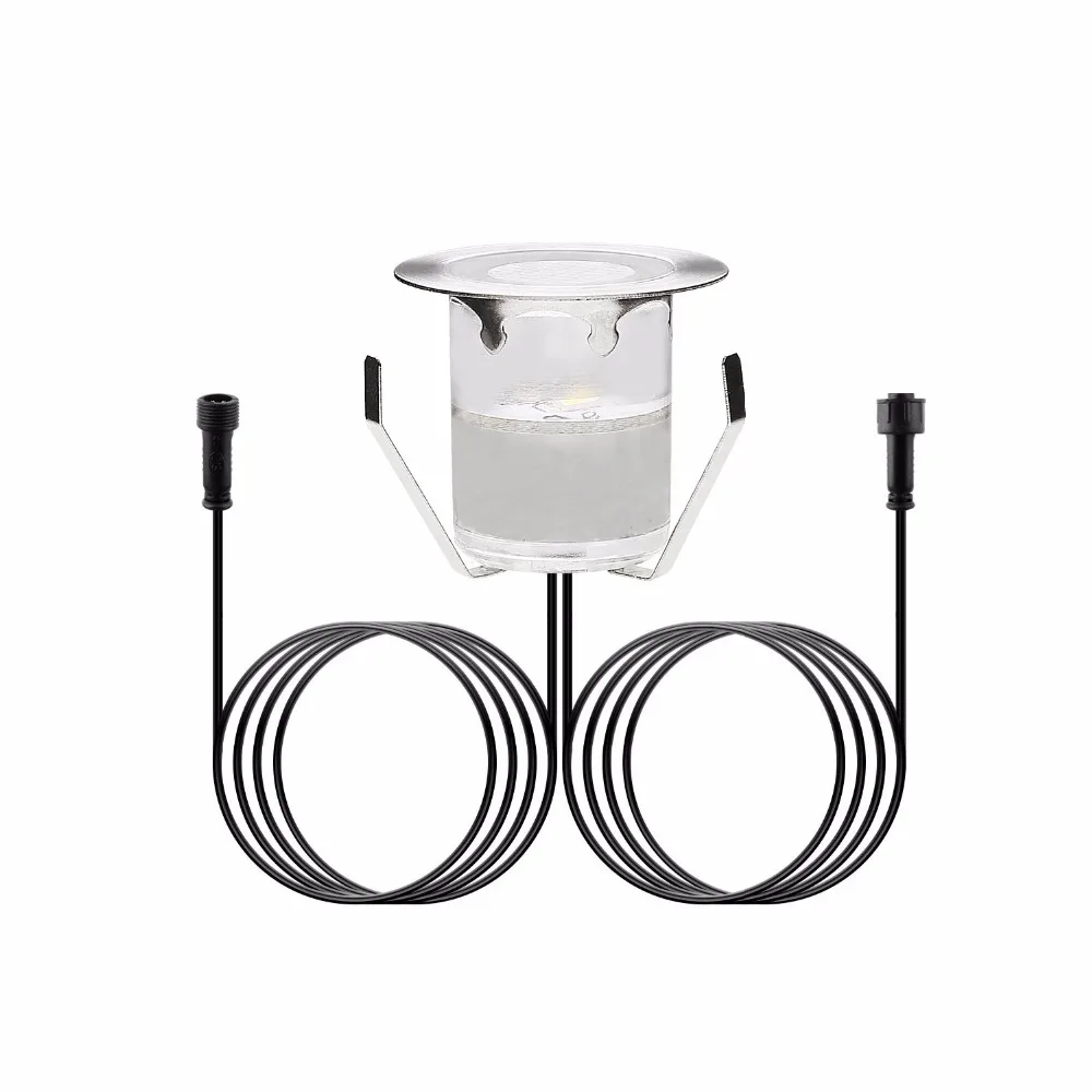 QACA Low voltage 0.6W LED Deck Light Outdoor Garden Patio Stairs Landscape Decor Lighting In ground 30pcs/set B110 30|led deck light|deck lightdeck