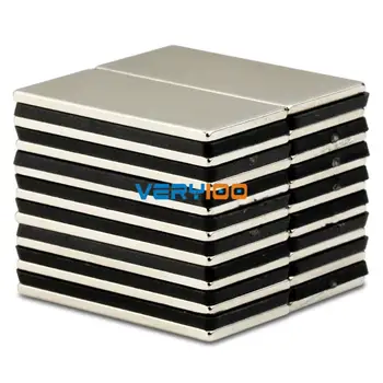 

10pcs Big N50 Bulk Super Strong Strip Block Bar Magnets Rare Earth Neodymium 40 x 20 x 2 mm Lot Free Shipping!