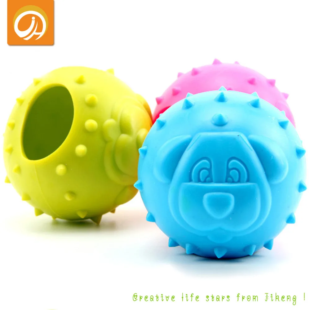 Eco friend Flexible Feature Pet Toy Dog Face Ball Bite for Dog Playing