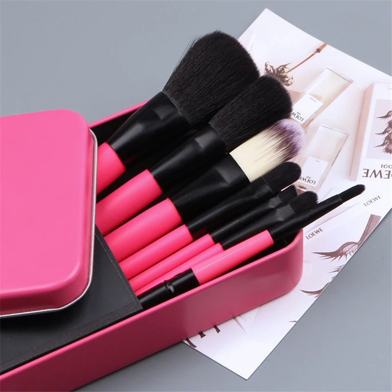 Korea Genuine 3CE 7PCS Mini Makeup Brush Set Cosmetics Kit Full 