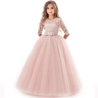 Платье для девочек с круглым вырезом; Vestidos; Сетчатое свадебное платье для подружки невесты; vestido infantil; Качественная одежда для детей 4-10 лет; Лидер продаж года - Цвет: Photo Color