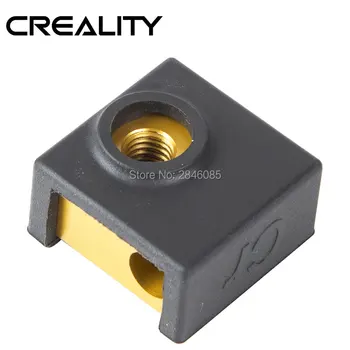 

Creality Upgrade Aluminium Heat Block +Silicone Cover MK7 MK8 MK9 Extruder 20*20*10MM For Creality Ender Series 3D Printer