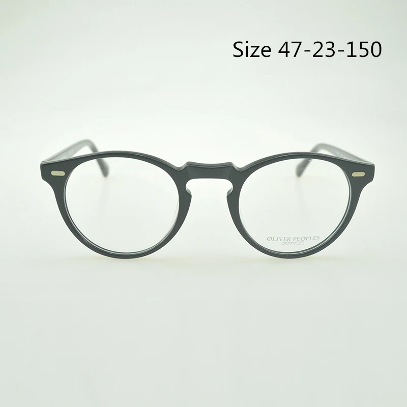 Chashma Vintage Optical Glasses Frame Acetate OV5186 Eyeglasses Oliver Reading glasses Women and Men Eyewear Frames - Цвет оправы: Black (47)